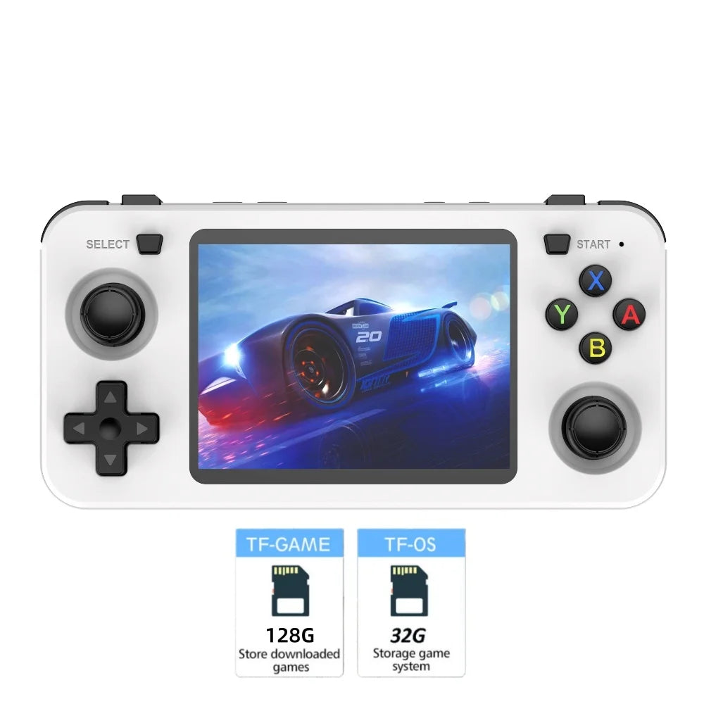 New R36H Game Console R36S Horizontal Retro Handheld Consolas Open Source Portable Pocket Video Player 64GB 3.5 Inch Boy Gift