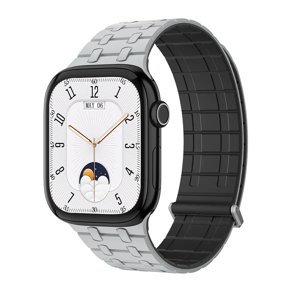 Magnetic Strap for Apple Watch Ultra 2 49mm Sport Silicone Loop Band for Iwatch Series 10 9 8 7 6 5 4 Se 46mm 45mm 44mm Correa