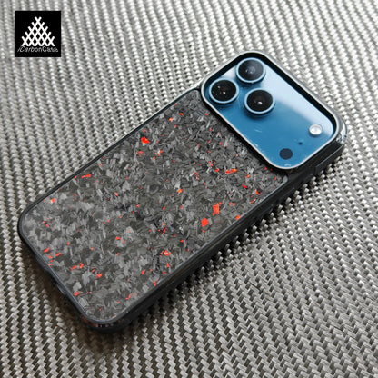 Magnetic Forged Glossy Carbon Fiber Case for New iPhone 17 /17 Air /17Pro /17 Pro Max Wireless Charging Back Cover with MagSafe