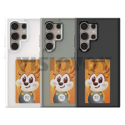 Smart NFC Phone Case for Samsung Galaxy S24, S23 Ultra, DIY, 4 Color, E Ink Screen, Couples Photo, Anime Characters