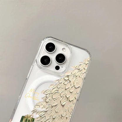 Christmas Hat Cat Magnetic Case for Samsung Galaxy S25 Edge S24 S23 S22 S21 Ultra Plus FE A56 A55 A54 A36 A35 A26 A16 A15 Cover