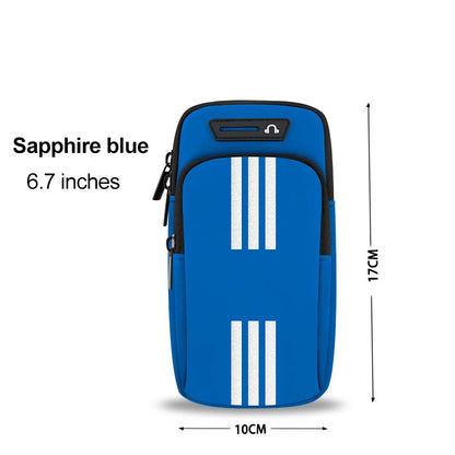 Sports Bag For Mobile Phone Armband For Jogging Cell Phone Accessories Woman mp3/mp4 Bags PU Hand Bag For Running Waterproof - covers4phones