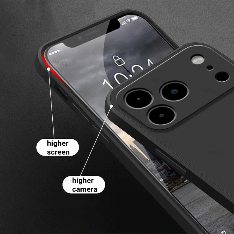 For iPhone 17 Pro Case Apple iPhone 17 Air 17 Pro Max Cover Funda Shockproof Luxury TPU Liquid Silicone Protective Cover Cases