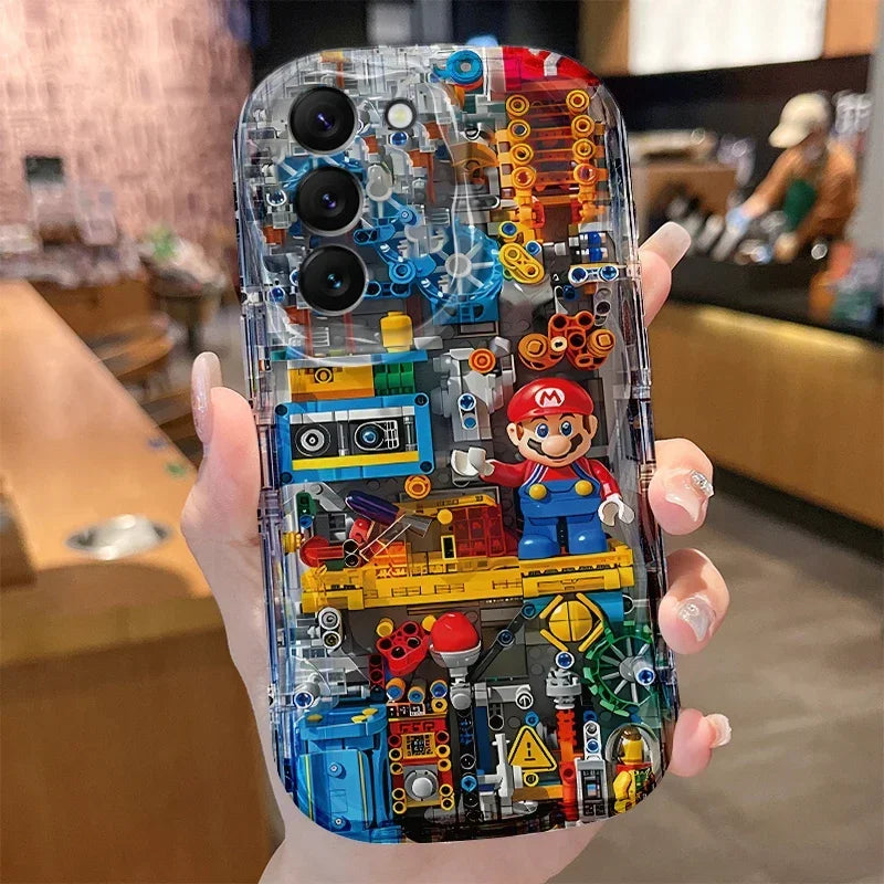 Cartoon Mushroom Case for Samsung Galaxy S25 S24 S23 S22 S21 Ultra Plus S20 FE A73 A72 A71 A56 A55 A54 5G A52 A52S A51 4G Cover