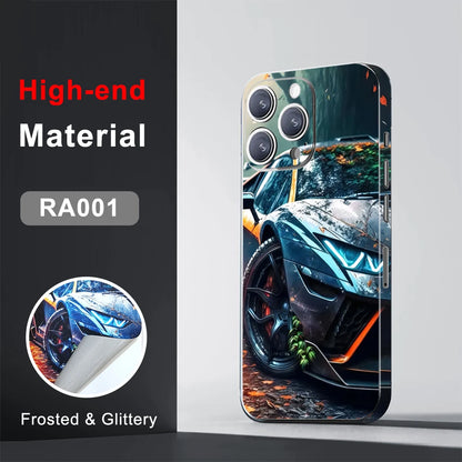 CASEKiTTY Skin Wrap Sticker Back Film For iPhone 15 Pro Max 14 Plus 13 12 Mini Protective Decal Side Frame Back Screen Protector