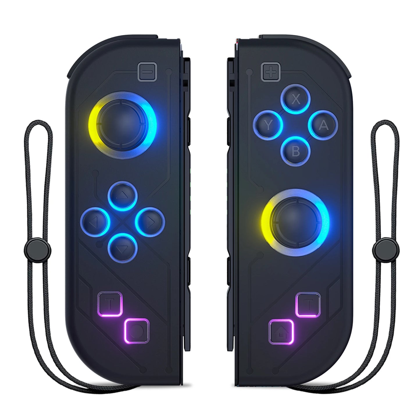 Gamepad For Nintendo Switch/OLED/Lite - RGB LED (L/R) Joypad , Turbo Dual Vibration Wireless Controller For NS Joycon