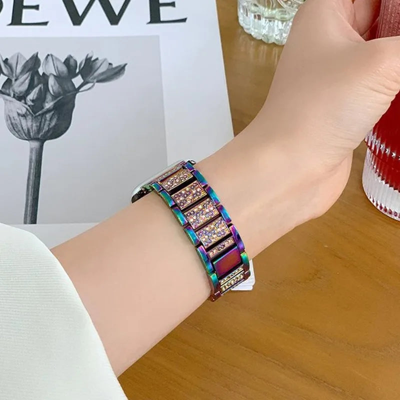 For Samsung Galaxy Watch 8 40 44mm Shining Rhinestone Bracelet Wristband For Galaxy Watch  8Classic /Ultra 2025 Band Accessories