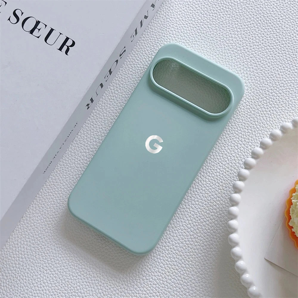 Color Skin Feel Liquid Silicone Phone Case For Official Google Pixel 10 9Pro XL 9 8 7 6 A for Magsafe Wireless Charge Soft Cover