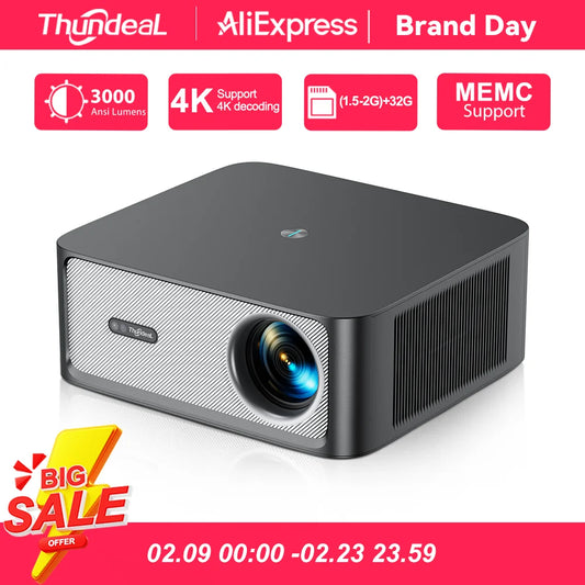 ThundeaL TD98Pro Portable Projector 2K 4K Full HD Movie Gaming TD98 Pro 2G 32G Video Home Theater WiFi Android Beam Projector