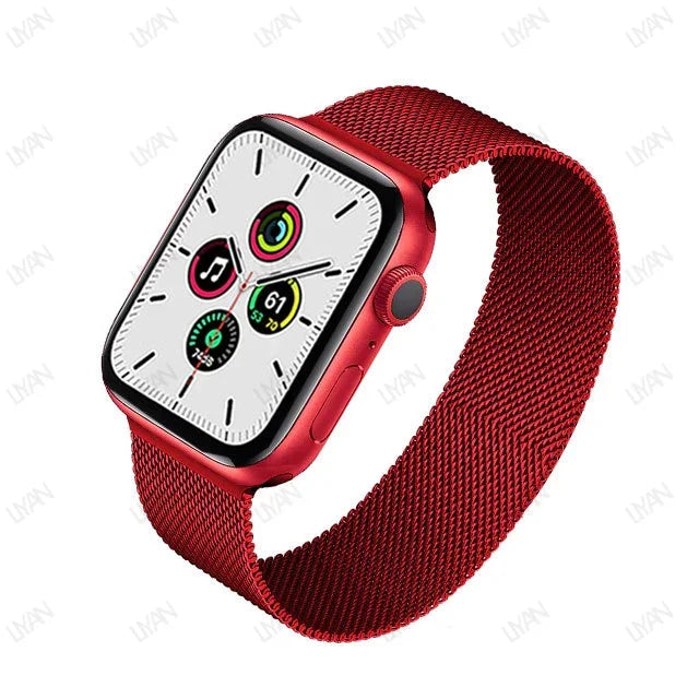 Milanese Loop for apple watch band 44mm 45mm 40mm 41mm 46-42mm pride bracelet iwatch series 9 8 7 6 SE 5 4 10 ultra 2 49mm strap