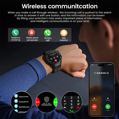 LAXASFIT Smartwatch Bluetooth Calling Fitness Tracking Music Playback Health Monitoring Men and Women 2025 New Smartwatch