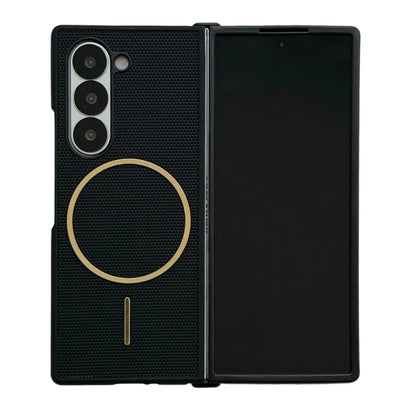 Light Luxury PU Matte Slim Solid Color Phone Cases for Samsung Galaxy Z Fold 7 6 5 4 3 Magnetic Wireless Charge Protective Cover