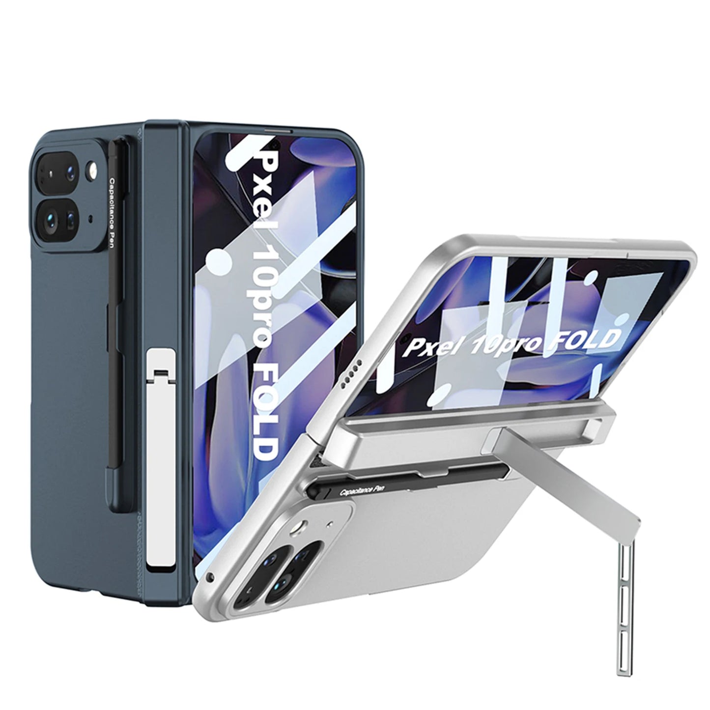 Magnetic Hinge Stand All-included Case For Google Pixel 10 Pro With Pen Screen Glass Protective Cover For Pixel 10 Pro Fold Case