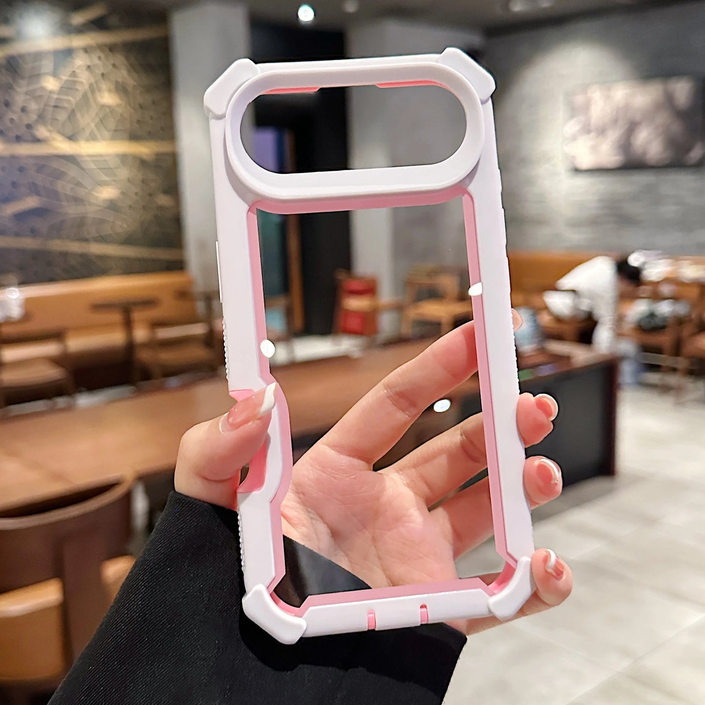 Luxury Dual Layer Shockproof Clear Case for iPhone 17 Air 16 15 14 13 12 11 Pro Max Plus Hard Heavy Armor Transparent Phone Capa