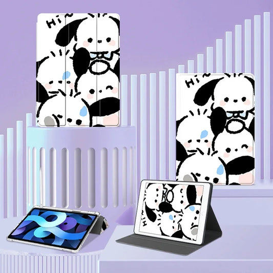 Pochacco Ipad Case for 10th Generations 10.9in Pro 11in Cartoon Case Air 4 5 Mini6 8.3in Tablet Case 9th 10.2in Protective Cases