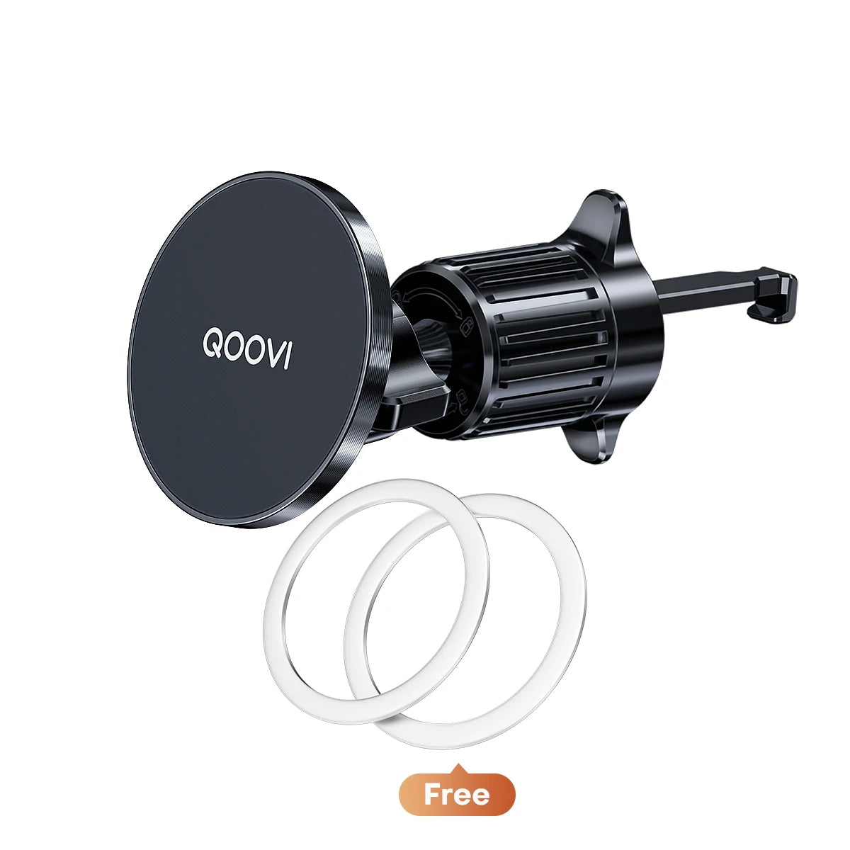 QOOVI Magnetic Car Phone Holder Dashboard Cellphone Stand Air Vent Magnet 360°Rotating GPS Mount for iPhone 16 15 Xiaomi Samsung