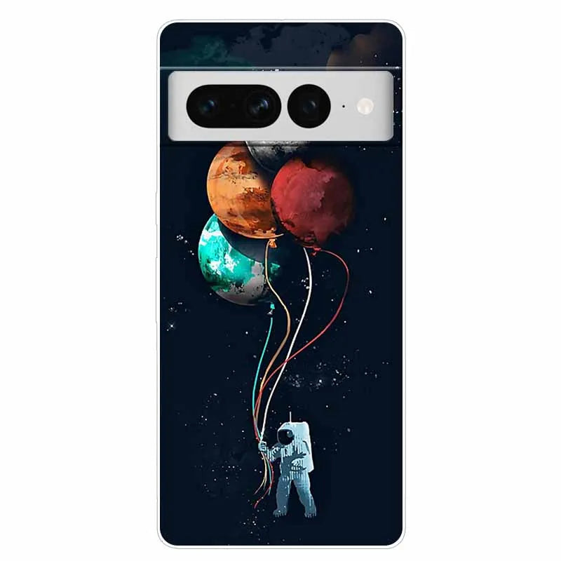 Case for Google Pixel 8 Pro / 7 7Pro Cover Pixel 8Pro Silicone Soft TPU Clear Funda for Google Pixel 8 5G Phone Shells Animals