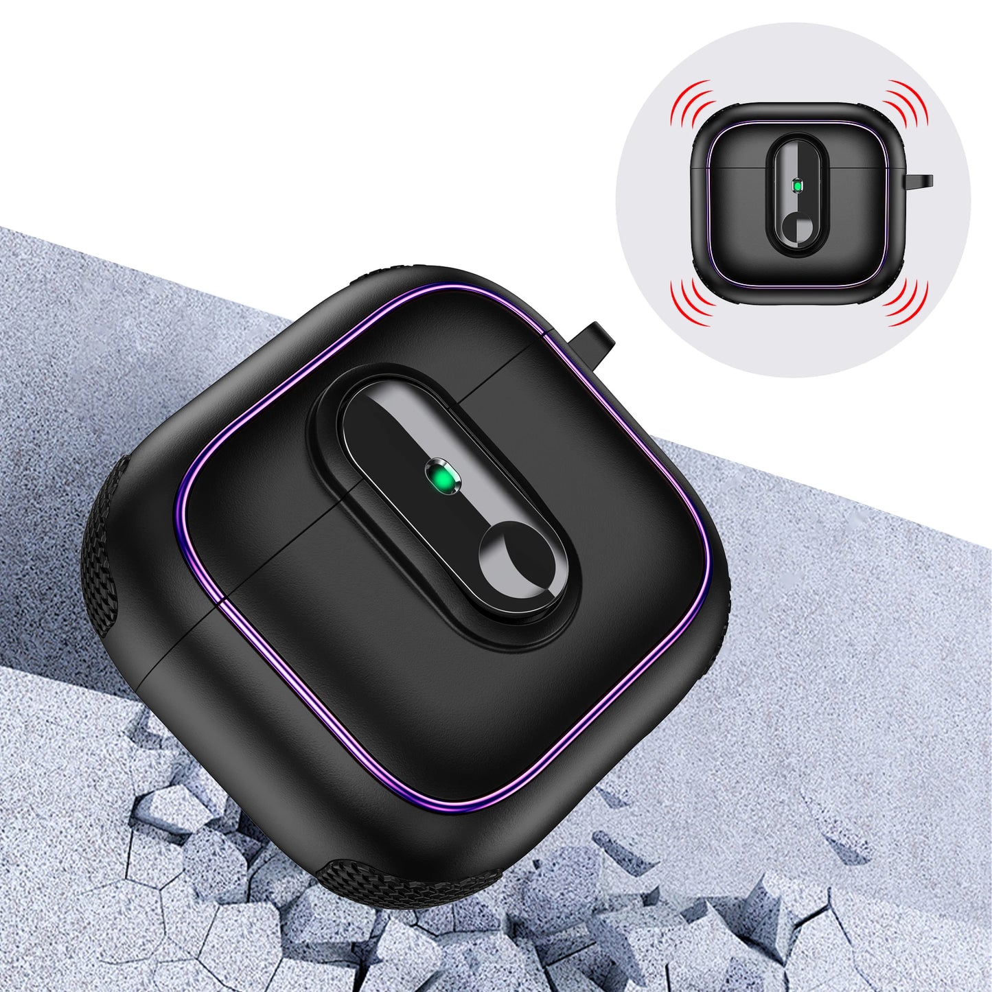 Armor Lock Earphone Cover For AirPods 4 Pro2 3 2 1 Case TPU PC Shockproof Headphone Coque For AirPods Pro 2 2nd 4th Gen Cases