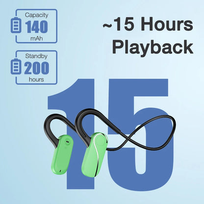 EARDECO Running Sport Neckband Wireless Headphones Handsfree Bluetooth Headphone Riding Bluetooth Earphone with Mic On Ears