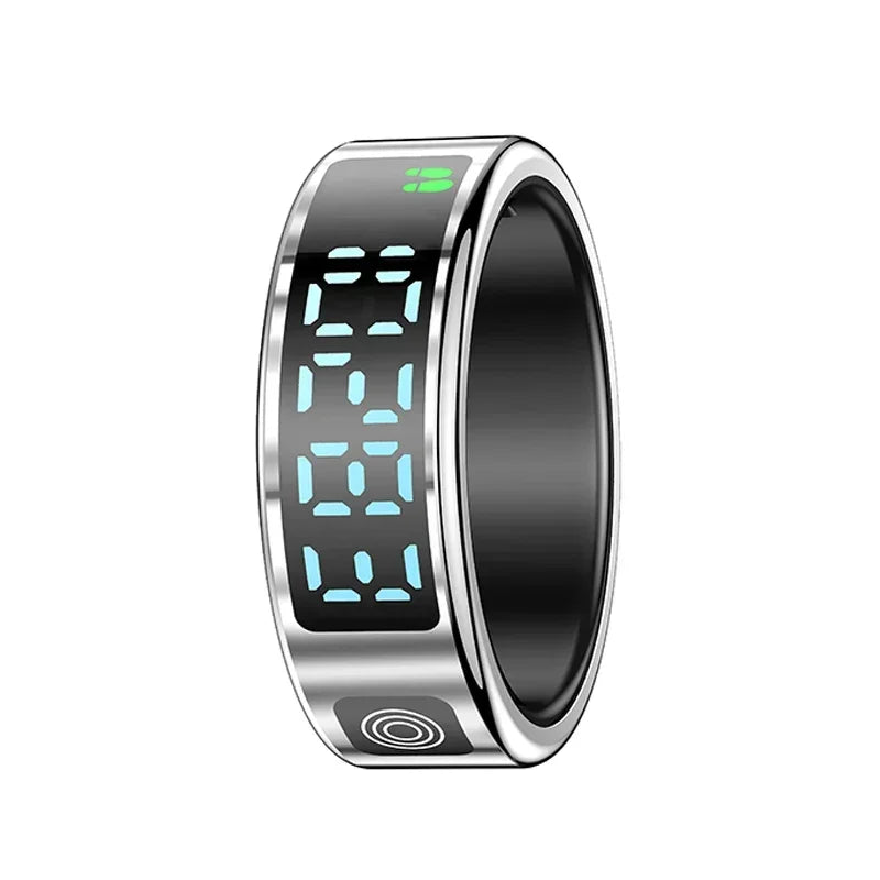 Smart Ring Multifunctional Health Tracker Heart Rate Blood Oxygen Monitor Brush Tiktok Waterproof Men Women Ring Sleep Fitness - covers4phones