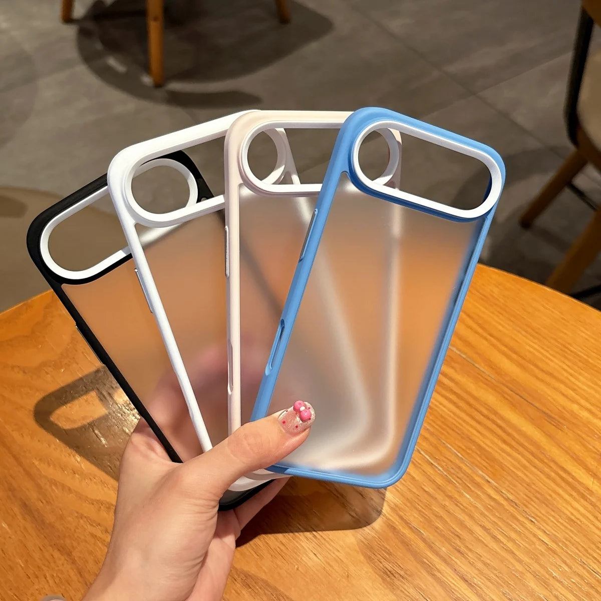 Luxury Matte Clear Armor Shockproof Case For iPhone 17 Air 16 15 14 13 12 Mini 11 Pro Max 7 8 Plus Frosted Bumper Hard PC Cover