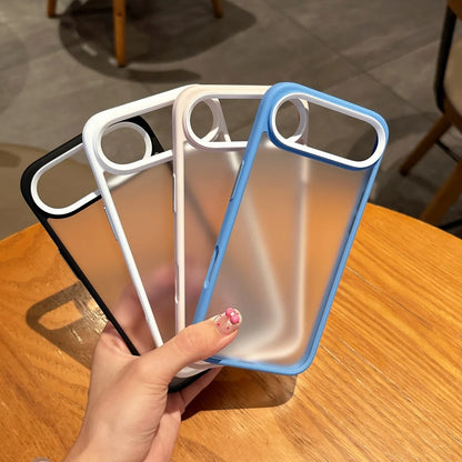 Luxury Matte Clear Armor Shockproof Case For iPhone 17 Air 16 15 14 13 12 Mini 11 Pro Max 7 8 Plus Frosted Bumper Hard PC Cover
