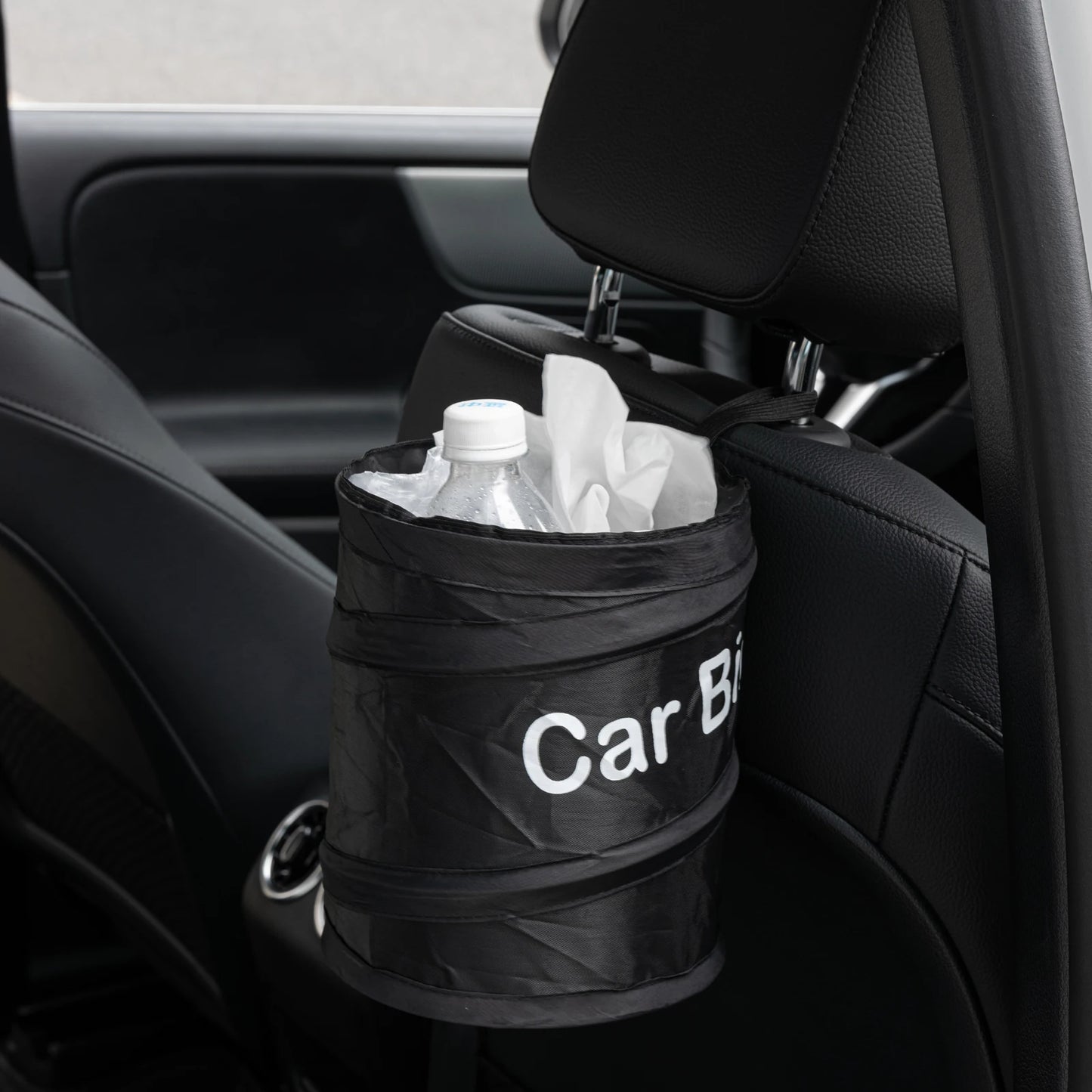 Collapsible Black Car Trash Can Pack Trash Bag Rubbish Waste Bin for Little Leak Proof Car Cooler Bag Garbage Bag Wastebasket