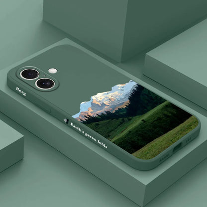 Charming Mountain Phone Case For iPhone 16 16e 15 14 13 12 11 X XR XS Plus Pro Max Mini Silicone Cover