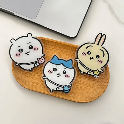 Cute Japan Anime Chiikawa usagi Hachiware For Magsafe Magnetic Phone Grip Tok Stand For iPhone Foldable Wireless Charging Holder