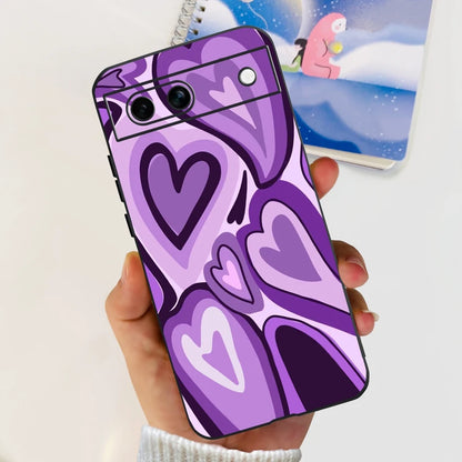 For Google Pixel 8A Case Stylish Painted Cover Soft TPU Shockproof Phone Case For Google Pixel 8 Pro Pixel8A Fundas Coque Bumper