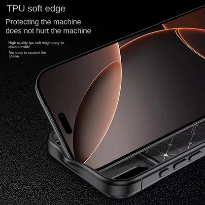 Carbon Fiber Pattern For iphone 17Promax 17 Air 17pro Phone Case Fashionable Anti-Fall Sensation Protective Cover for High