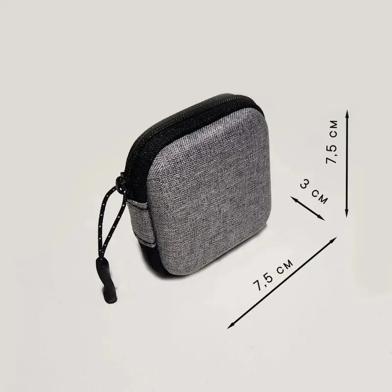 Hard Portable Shockproof Headphone Earphone Accessories Case Memory Card USB Cable Headset Storage Bag