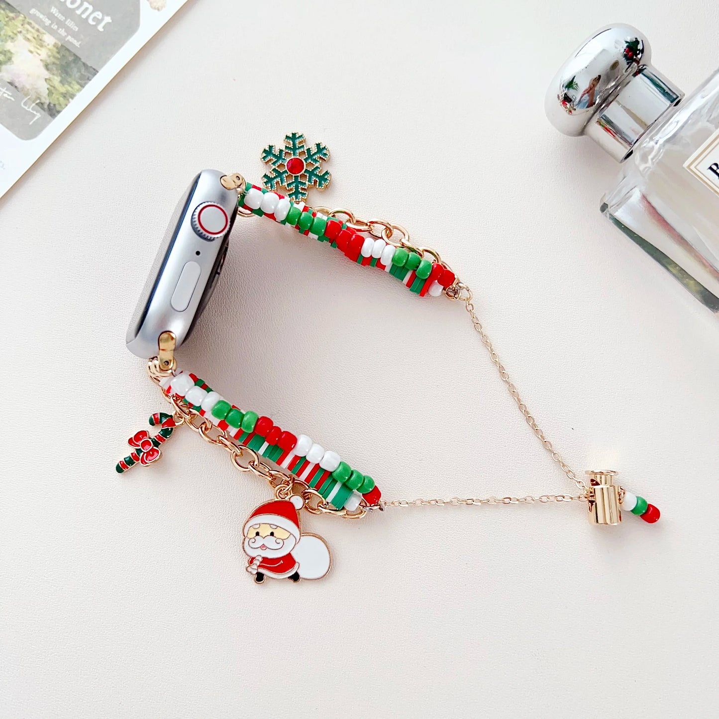 Christmas strap for Apple watch band women sweet dopamine  bracelet chain iwatch 10 9 8 7 6 5 Ultra 46 40 41 42 44 45 49mm wrist