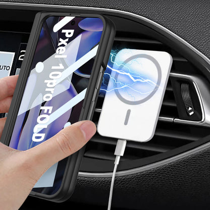 For Magsafe Wireless Charge Case For Google Pixel 10 9 Pro Magnetic Hinge Armor Screen Glass Cover For Pixel 10 Pro Fold Case