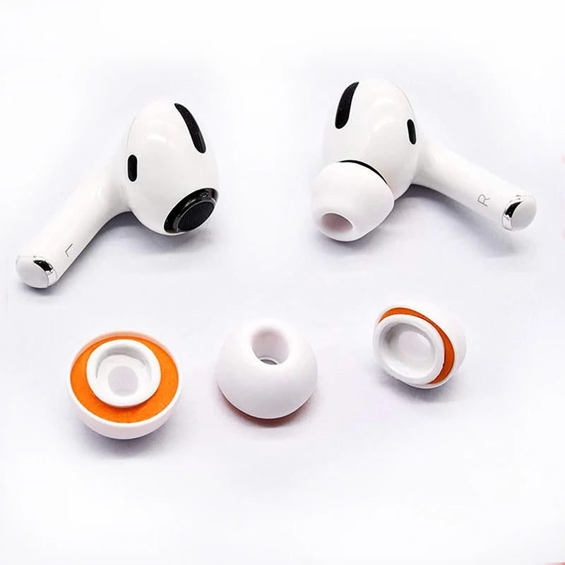 Memory Foam Ear pads For Airpods Pro Wireless Bluetooth Earphones Silicone Ear Covers Caps Earphone Earpads Eartips 2pcs/pair - covers4phones