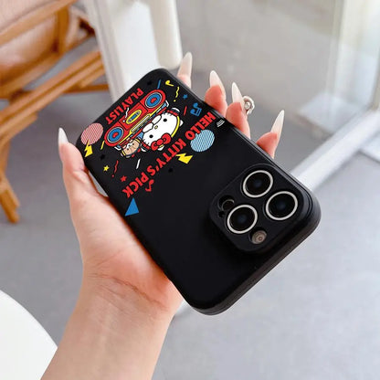 Hellokitty Mobile Phone Cases Iphone 16 Iphone 16/15/14/13/12/11/x/xs/xs Max Woman Black Phone Case Sanrio Sanrio Kt Gift