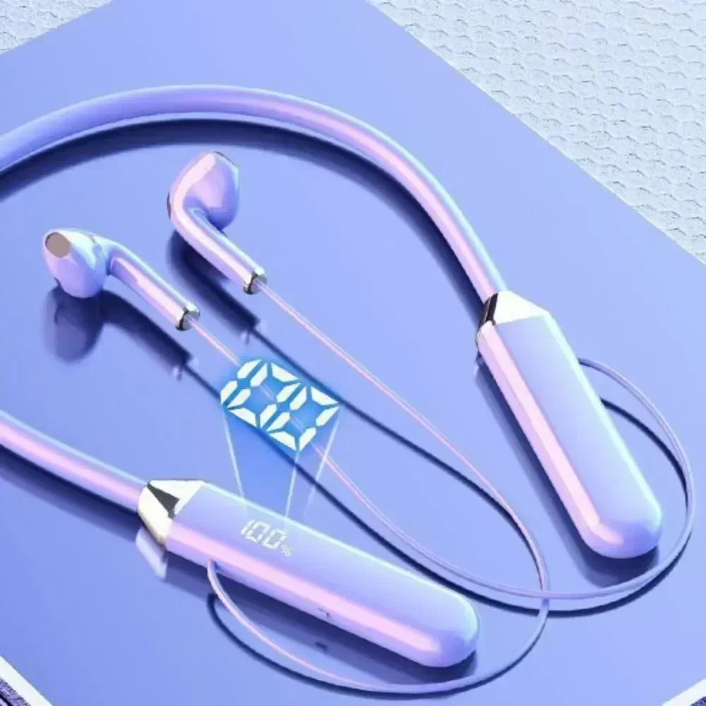 Waterproof Bluetooth Earphone Bluetooth Aluminum Alloy Wireless Headphones With Microphone Bilateral Stereo Neckband Headphones