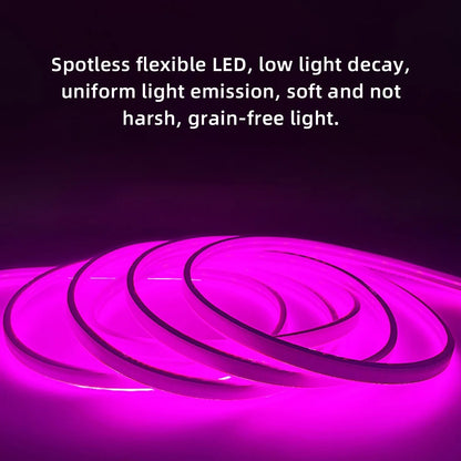 LED Neon Light Strip Rgb Dimming Flexible and Waterproof App Remote Control Dual Mode Built in Microphone for Voice Control