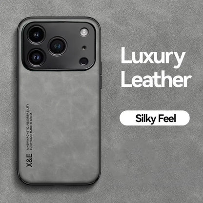 Luxury Leather Phone Case For iPhone 17 16 15 14 11 13 12 Pro Max 17 Air 16e 13 Mini Shockproof Cover For iPhone 15 14 16 Plus