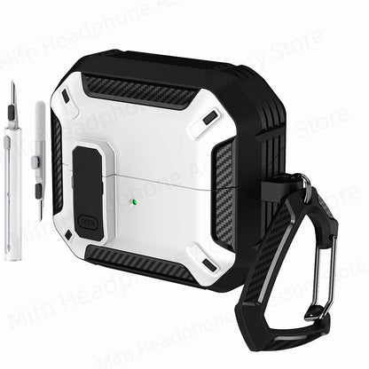 Newest carbon fibre switch earphone cover for Men For Samsung Galaxy Buds 3/Buds3 Pro Buzz 3 Pro Earbuds Case with cleaning kit