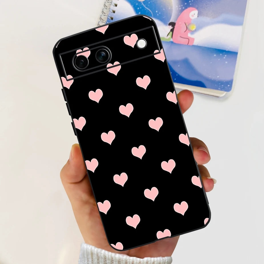For Google Pixel 8A Case Stylish Painted Cover Soft TPU Shockproof Phone Case For Google Pixel 8 Pro Pixel8A Fundas Coque Bumper
