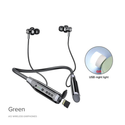 EARDECO 100 Hours Endurance Bluetooth Headphone Neckband Wireless Headphones Bass Auriculares Bluetooth Earphone with Mic Stereo