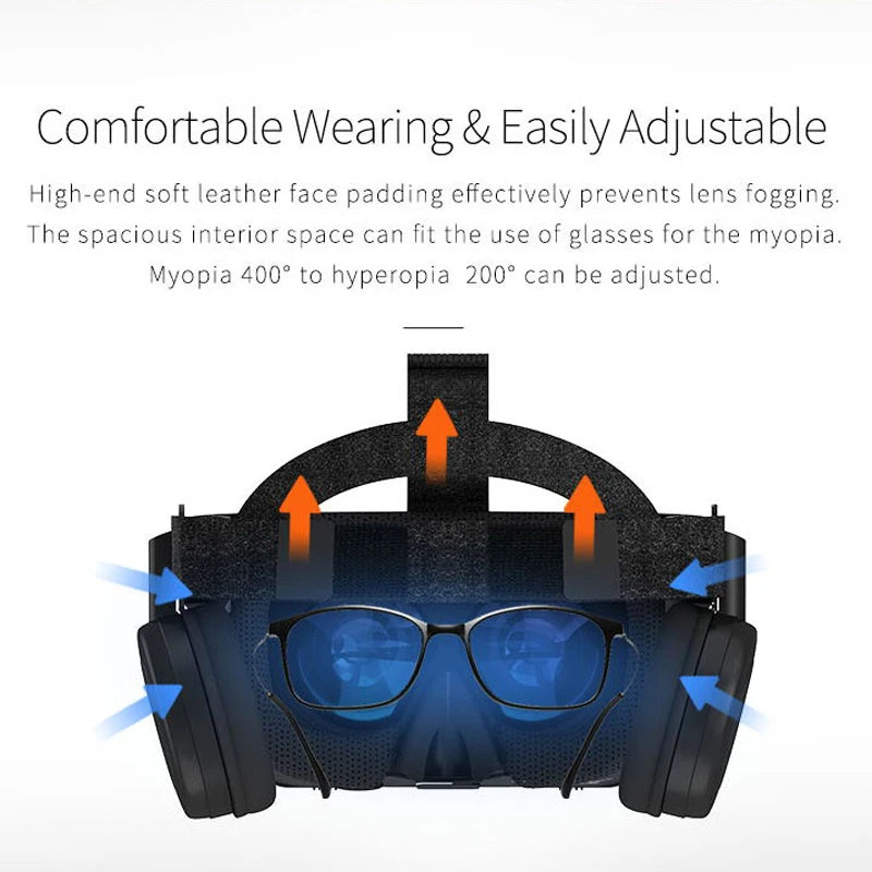 Bobo VR Bobovr Z6 Virtual Reality Glasses Bluetooth Headset 3D Viar Devices Helmet Lenses Goggle For Smartphone Phone Smart Game - covers4phones