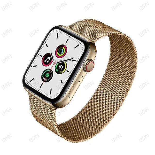 Milanese Loop for apple watch band 44mm 45mm 40mm 41mm 46-42mm pride bracelet iwatch series 9 8 7 6 SE 5 4 10 ultra 2 49mm strap