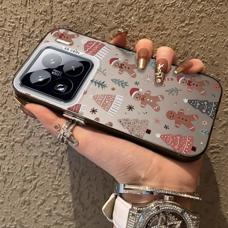 Santa Claus Frosted Case for Xiaomi Mi 15 14 14T 13 13T 12 12T 12X 12S 11 Lite POCO F6 F5 X6 X5 X3 M6 Pro 5G 4G M5S Hard Cover