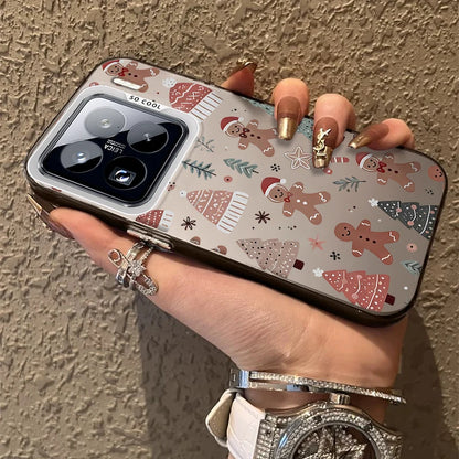 Santa Claus Frosted Case for Xiaomi Mi 15 14 14T 13 13T 12 12T 12X 12S 11 Lite POCO F6 F5 X6 X5 X3 M6 Pro 5G 4G M5S Hard Cover