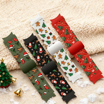 Christmas And New Year-Themed Watch Band, Compatible With For 20mm Samsung Galaxy Watch 6/5/5 Pro/4/3/6 Classic/4 Classic/Active