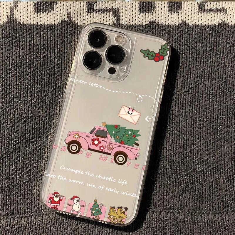 The Beautiful Snow Winter Phone Case For Samsung Galaxy A16 A55 A35 A15 A53 A14 A54 S22 S23 S24 S25Ultra FE Christmas Tree Cover