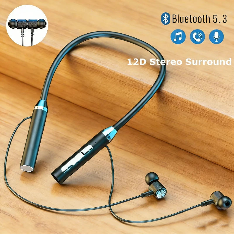 K58 Wireless Headphones Bluetooth Neckband Magnetic Headphones Sports Running 5.3 Headphones with Microphone