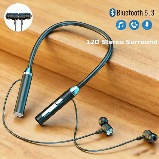 K58 Wireless Headphones Bluetooth Neckband Magnetic Headphones Sports Running 5.3 Headphones with Microphone